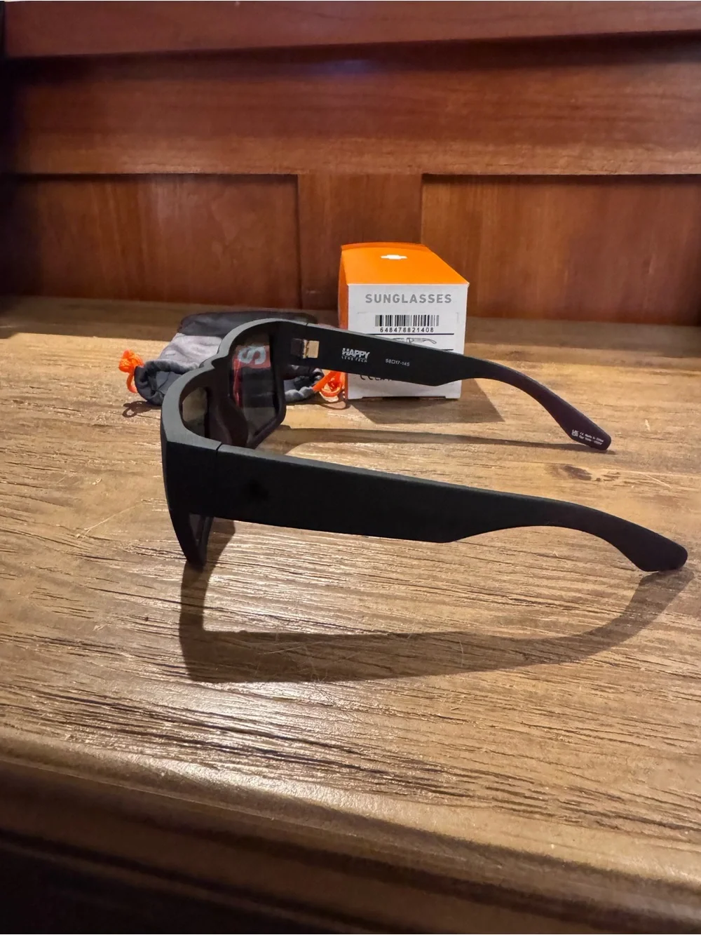 Cyrus Black Frame Sunglasses with Purple Mirrored Lenses